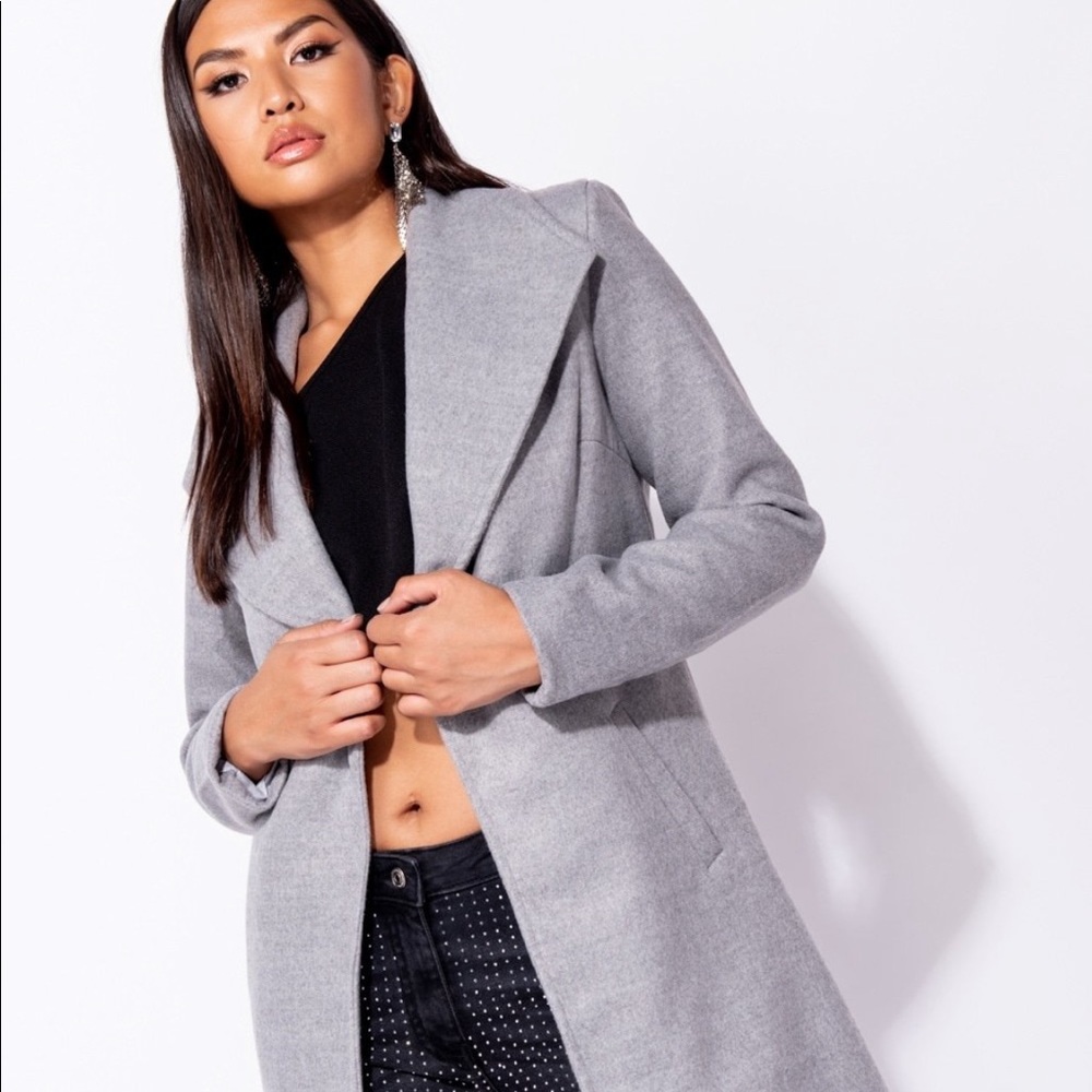 LAST ONE! Gray duster Coat - Picture 5 of 8